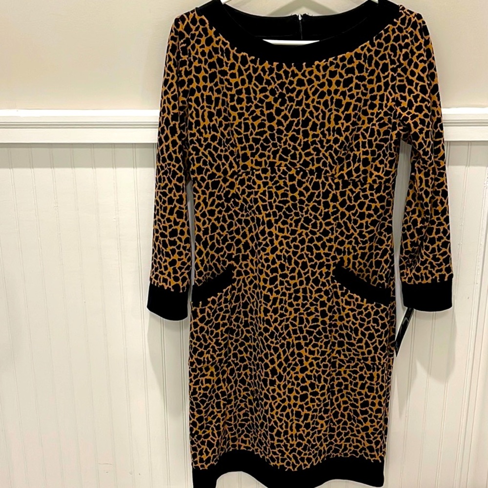 New animal print maternity dress